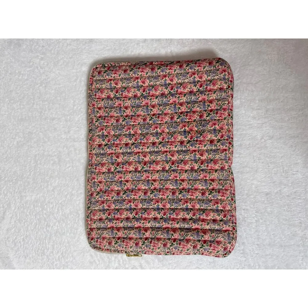 Louise Misha Hoa Floral Patchwork Quilted laptop Sleeve
